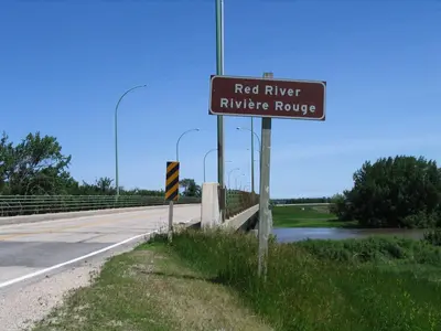 Red River bridge on Highway 23