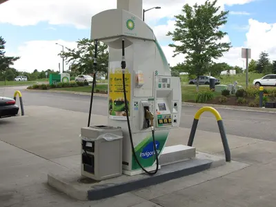 Gas pumps at BP station -02- (9807495483)