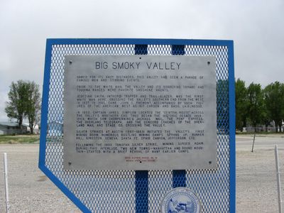 Big Smoky Valley, Nevada Historic Marker No. 42, Carvers, Nevada (2569945167)