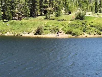 kids at shore of lake