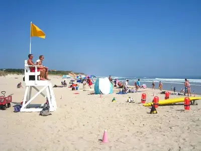 The beach is just a short walk away from your cottage