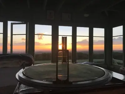 Fire tower compass