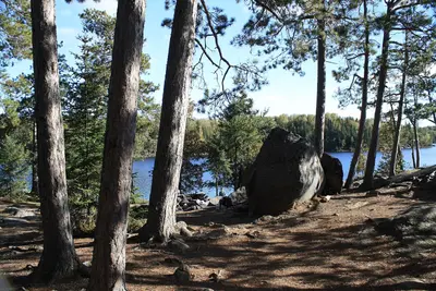 Site on lake 3, on a big island. our 2010 site - panoramio