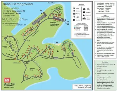 Canal Campground 2026 Map