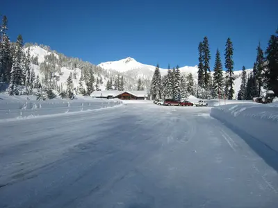 Southwest Parking Area in Winter