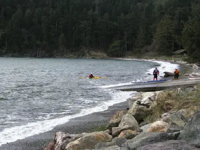Kayakers at Deception Pass - Flickr - brewbooks