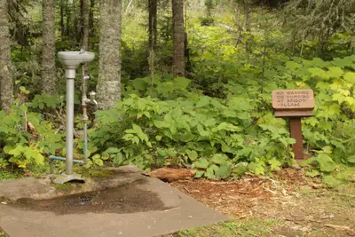 Water Filling Station in the Rock Harbor Campground