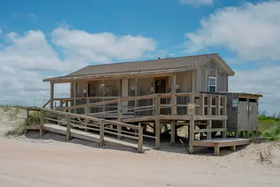 Bathhouse on North Core Banks