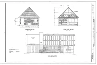 Sections - Dean E. Call Property, Big Springs Summer Home Area, Lot 5, Block D, Island Park, Fremont County, ID HABS ID-125 (sheet 5 of 5)