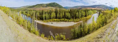 Río South Fork, Chicken, Alaska, Estados Unidos, 2017-08-28, DD 88-91 PAN