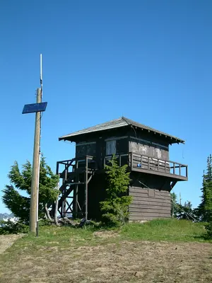 Shriner Peak Fire Lookout with Solar
