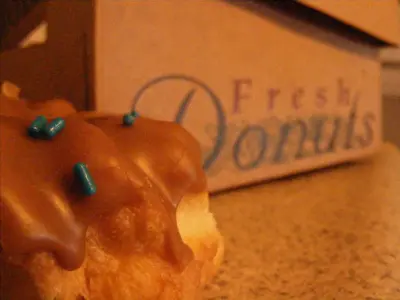 Fresh Maple donut close-up