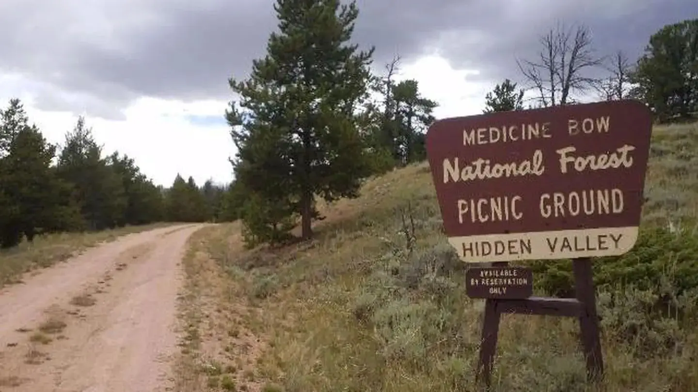 Hidden Valley Group Site entrance sign