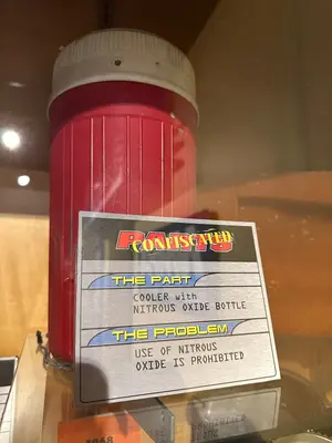 Darlington Raceway Stock Car Museum - illegal part