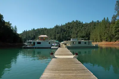 Holiday Harbor marina, Shasta Lake, 2011