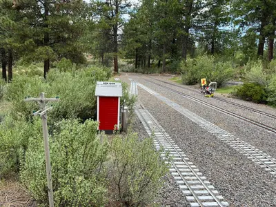 New Isom siding at Train Mountain