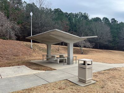 Concrete design at the Gordon County Rest Area