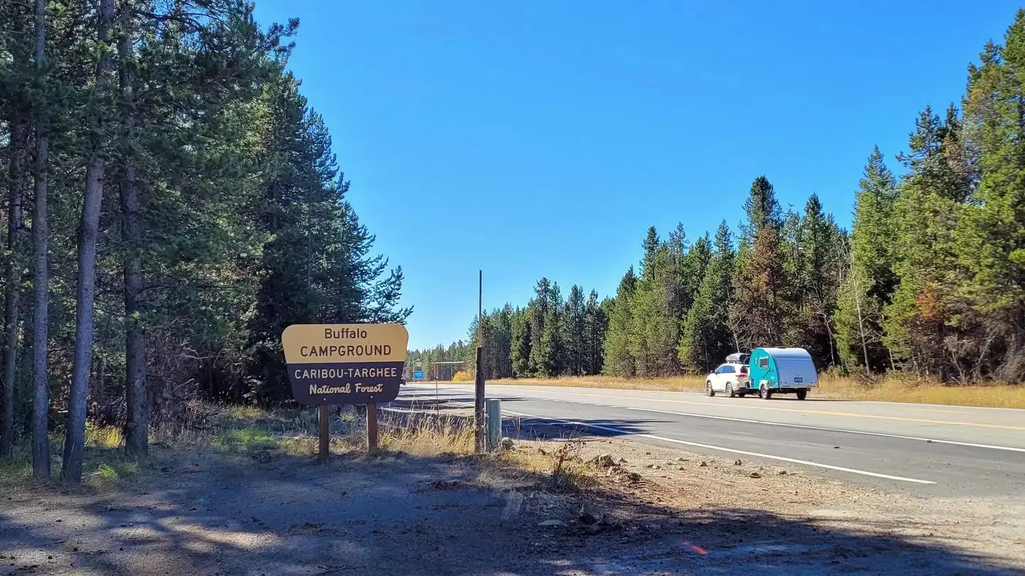 Buffalo Campground Entrance Just off of US 20
