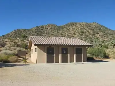 Black rock restroom