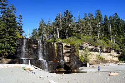 Tsusiat Falls on the West Coast Trail