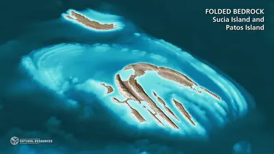 87 Folded Bedrock—Sucia Island and Patos Island 16-9 ratio, 7200x4050 pixels
