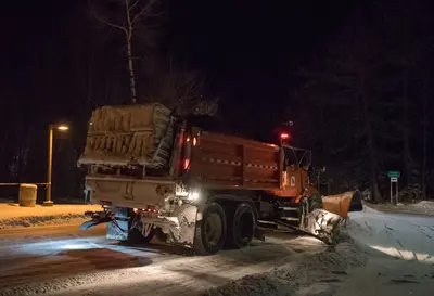 MnDOT Snow Plow - Winter in Finlayson, Minnesota (39702321042)