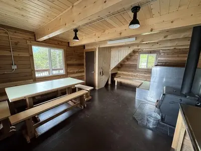Interior view of cabin.