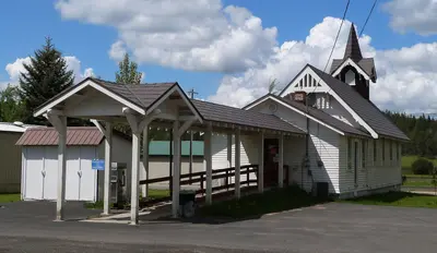 St Josephs Catholic Church rear - Bovill Idaho