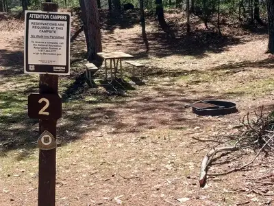 Jackpine lake campsite 2