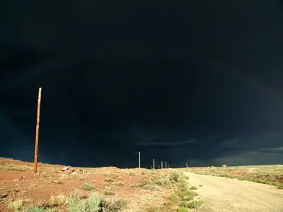 Big storm @ old route 66 near crater - panoramio