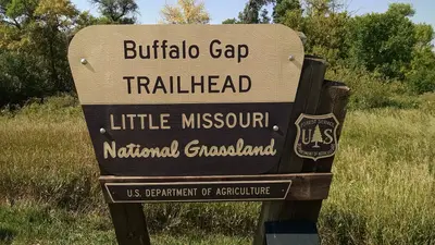 Buffalo Gap Trailhead Sign, Little Missouri National Grassland, North Dakota (51916070478)