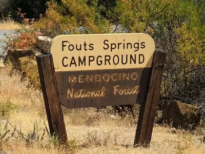 Fouts Springs Campground, Mendocino National Forest