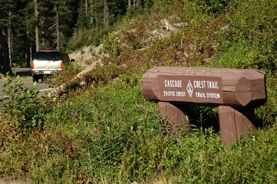 White Pass Scenic Byway - Pacific Crest Trail Crossing the White Pass Scenic Byway - NARA - 7722850