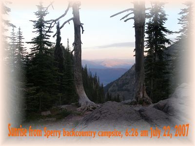 Sperry Backcountry Campsite, July 21st, 2007 - panoramio