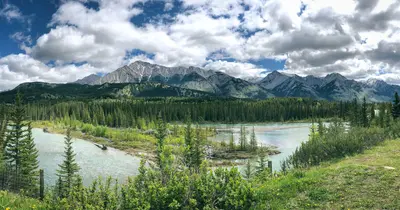 Bow River view from Trans Canada Hwy