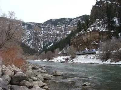 Zephyr westbound in Glenwood Canyon (4491660256)