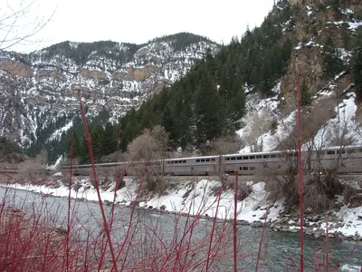 Zephyr westbound in Glenwood Canyon (4491652964)