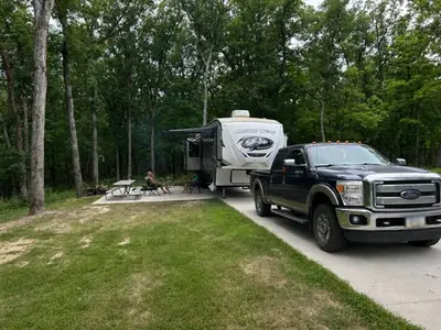 Campsite at Frank Russell Campground