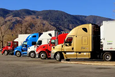 Colorful Semi-Trucks