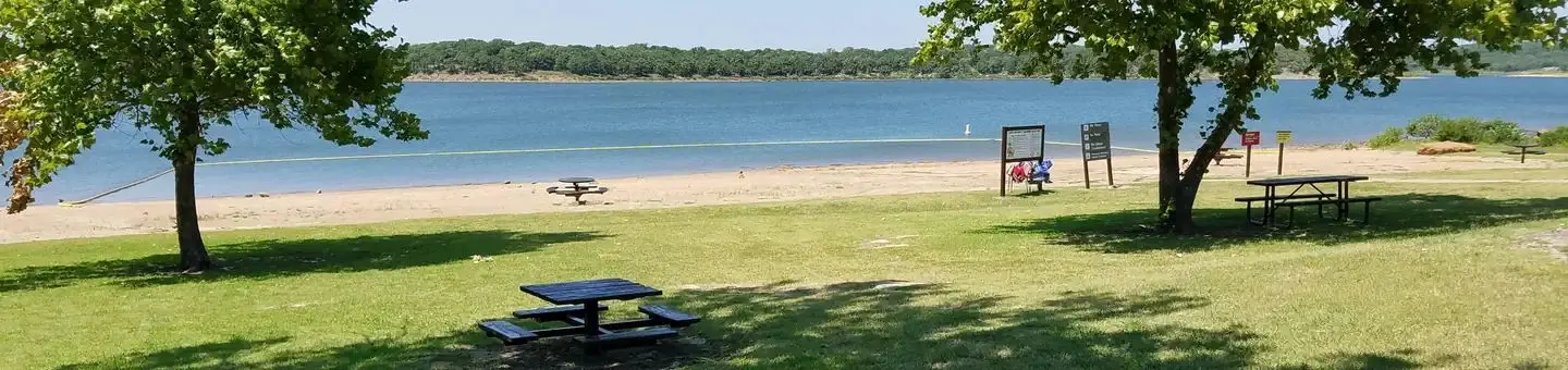 Birch Cove swim beach.