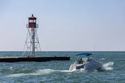 Rondeau East Pier Lighthouse, Erieau, Ontario, 2025-07-06 01
