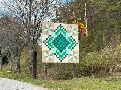 Barn quilt sign - October 2023 - Sarah Stierch
