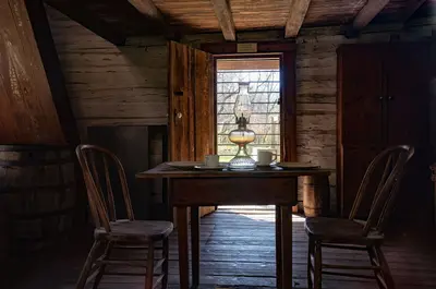 Inside the Cabin - Old Mill State Park (36871897374)