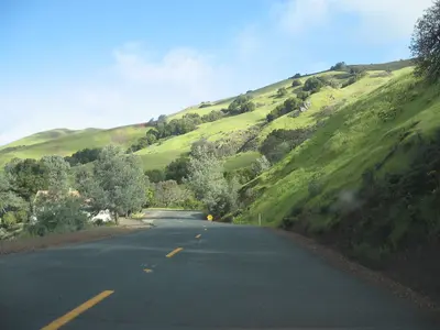N. Gate Rd. Driving down from Mt. Diablo. Walnut Creek, California - panoramio