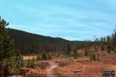 Bridger Lake Campground mountain view