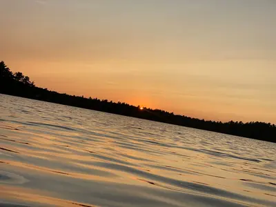 Sunset at Yawgoog Scout Reservation dam (PixDeVl) 07