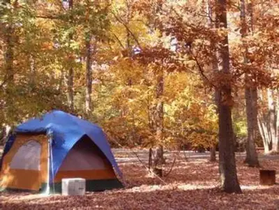 A Tent in the Greenbelt Park Maryland campground