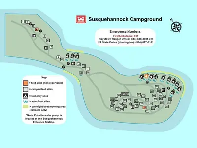 Susquehannock Campground Map
