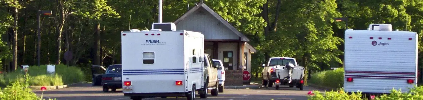 The entrance station of the Mill Creek Campground.