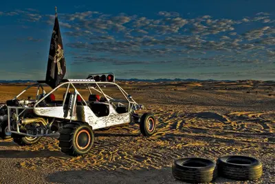 View of the dunes from Roadruinner campground at Glamis - panoramio